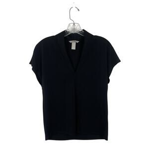 H&M V Neck Black Blouse-Women’s Size XS
